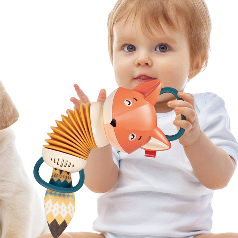 SoundPaws – Vos accordeon speelgoed met trekmechanisme en interactieve geluidsfuncties