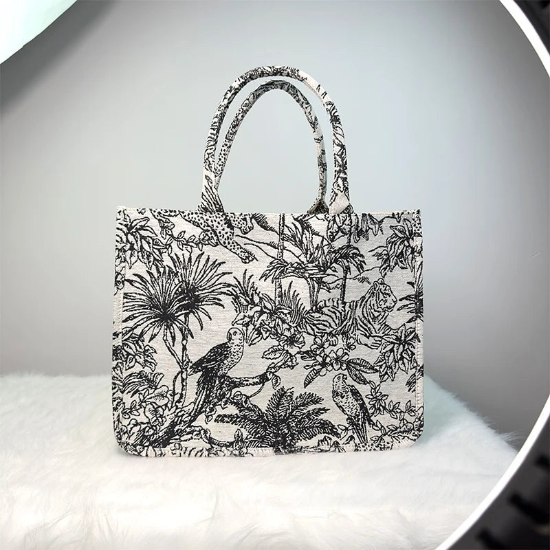 Madison – Handtas met handvatten en borduursel