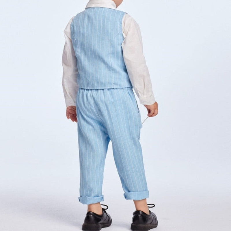 Jayden – Klassieke 3-delige set met mouwloos vest en casual broek