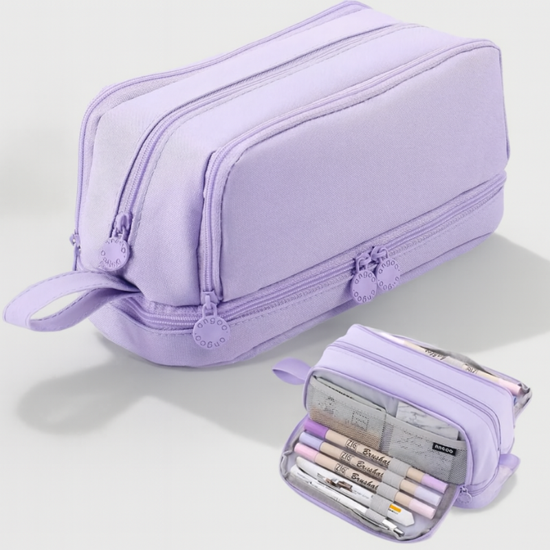 NoteBox – Dubbelgelaagde Canvas Pennenzak