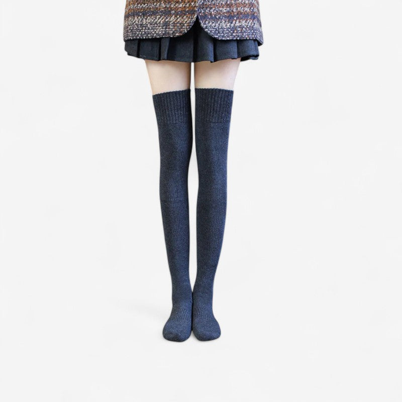 Celeste - Over de Knie Hoge Sokken met Naadloze Teen en Elastische Boord