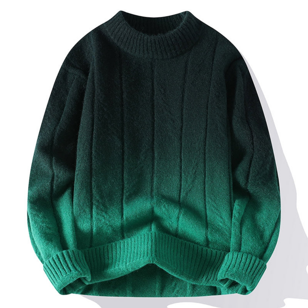 Elias - Relaxed fit trui met lange mouwen en klassieke ronde hals