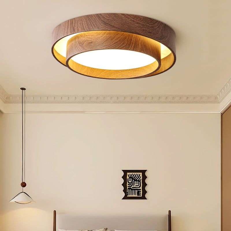 LumiSphere – LED Plafondlamp met Afgerond Dubbel Laag Ontwerp