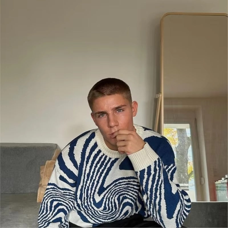 CozyKnit – Trui met Lange Mouwen Ronde Hals en Geribde Details