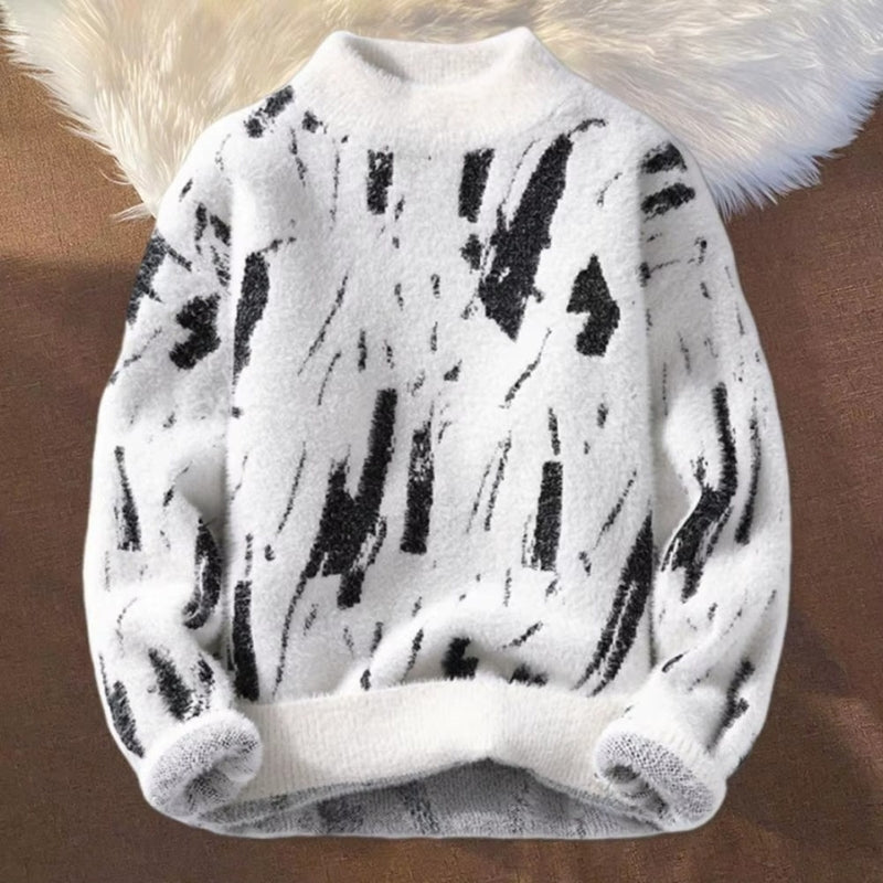 William - Lange Mouw Trui met Ronde Hals en Geribde Mouwen