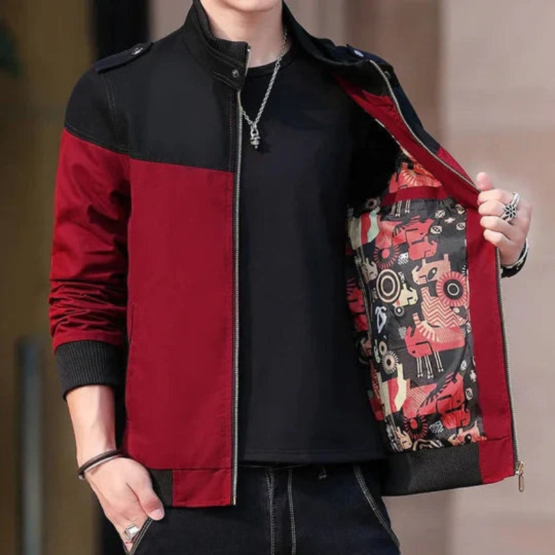 Brandon - Bomberjack met Lange Mouwen Rits en Zijzakken