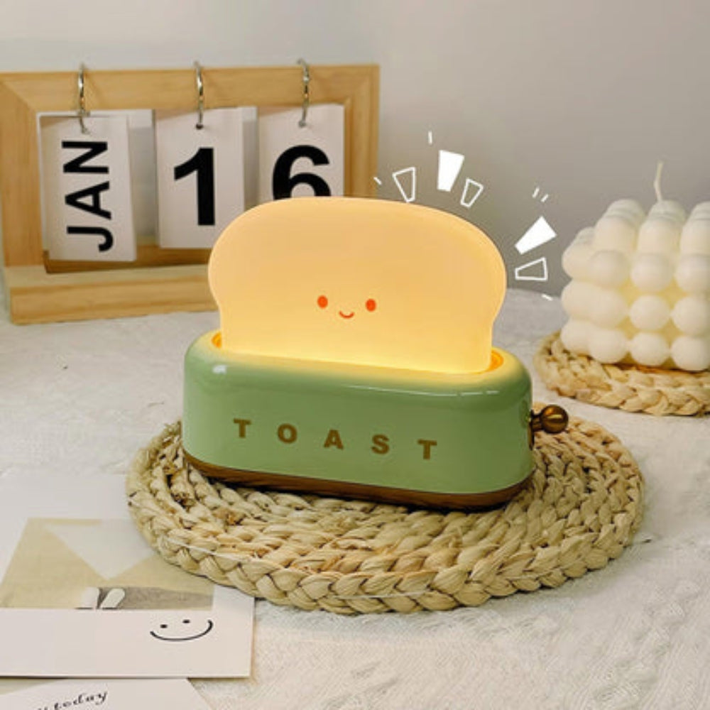 ToastyLite – Dimbaar nachtlampje met mini-broodroosterontwerp en zachte gloed voor gezellige ruimtes