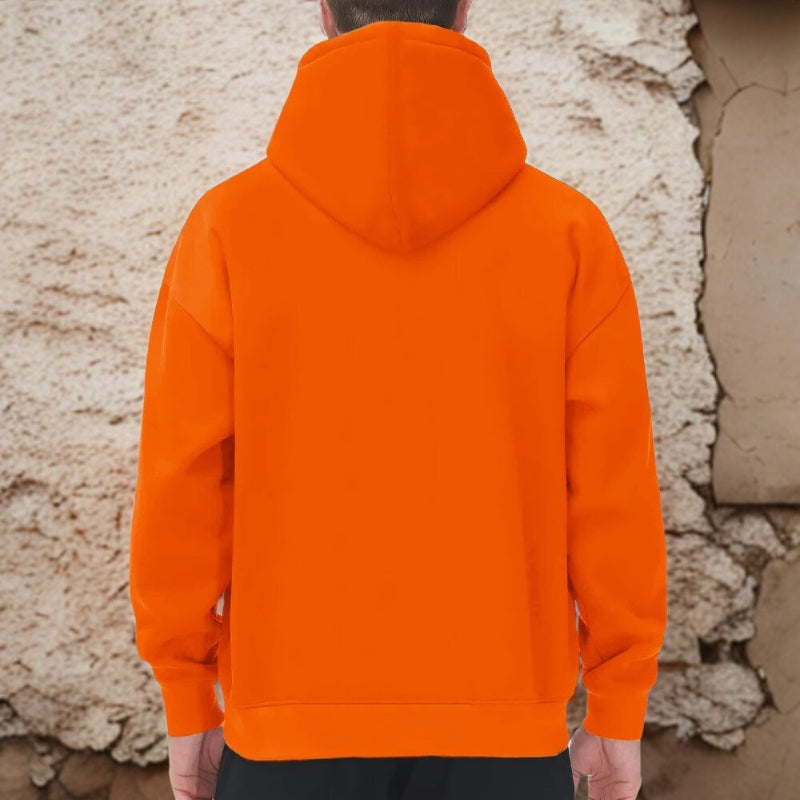 John – Hoodie met lange mouwen verstelbare capuchon en zijzakken