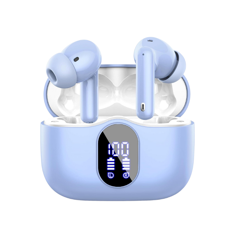 EchoBeats – Draadloze oordopjes met ENC en oplaadcase met LED-display