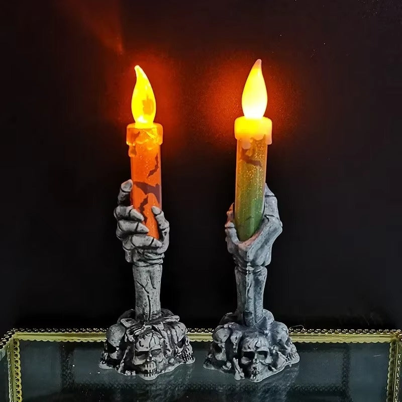 SpookHand – LED spookhand skeletkaars voor Halloween decoratie