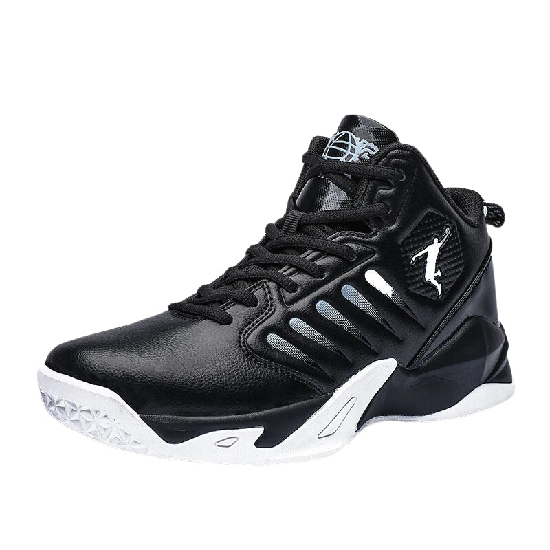 Nathan – Basketbalsneakers met Ronde Teen en Vetersluiting
