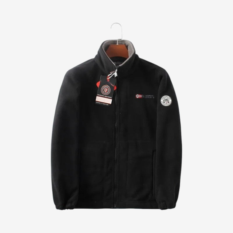 Anthony - Lange Mouw Jack met Staande Kraag en Rits Sluiting