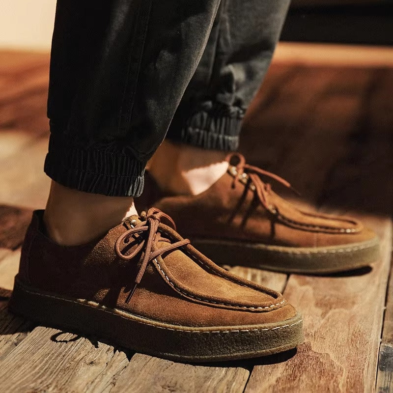 Ethan - Casual Veterschoenen met Ronde Neus