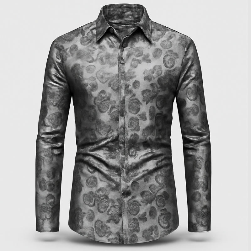 James - Lange Mouwen Shirt met Knoopsluiting en Bloemenprint