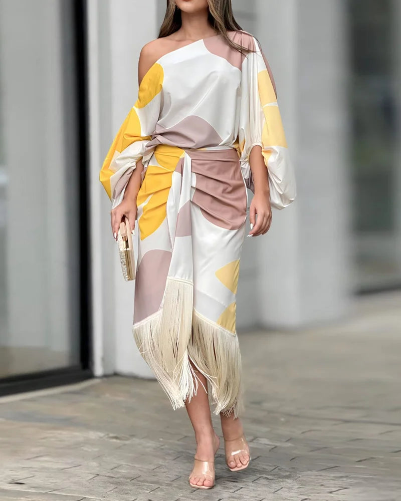 PrintGlam™ - Casual Set Met Afdrukken