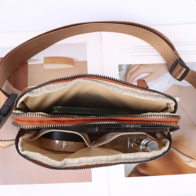 Charlotte - Lichtgewicht crossbodytas met meerdere ritsvakken en verstelbare banden