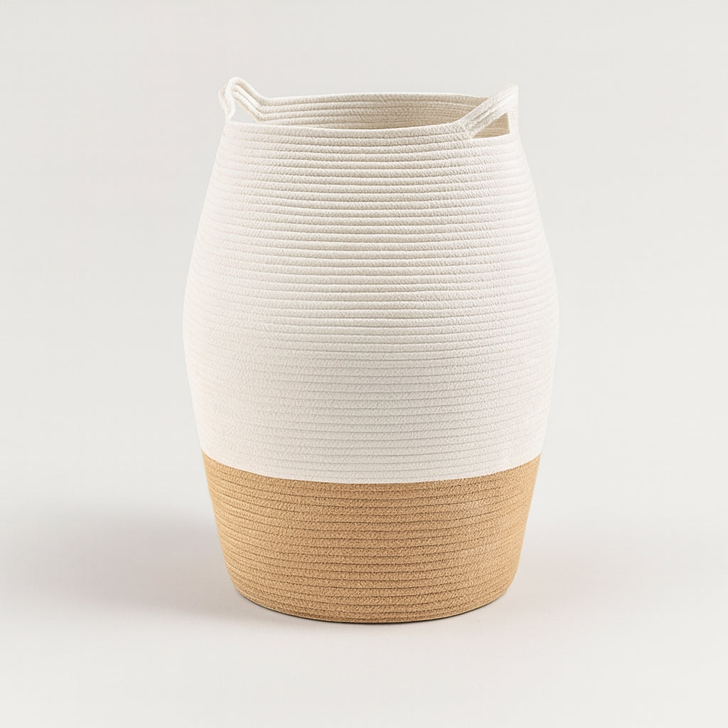 LoomBin – Grote Geweven Wasmand met Handvatten