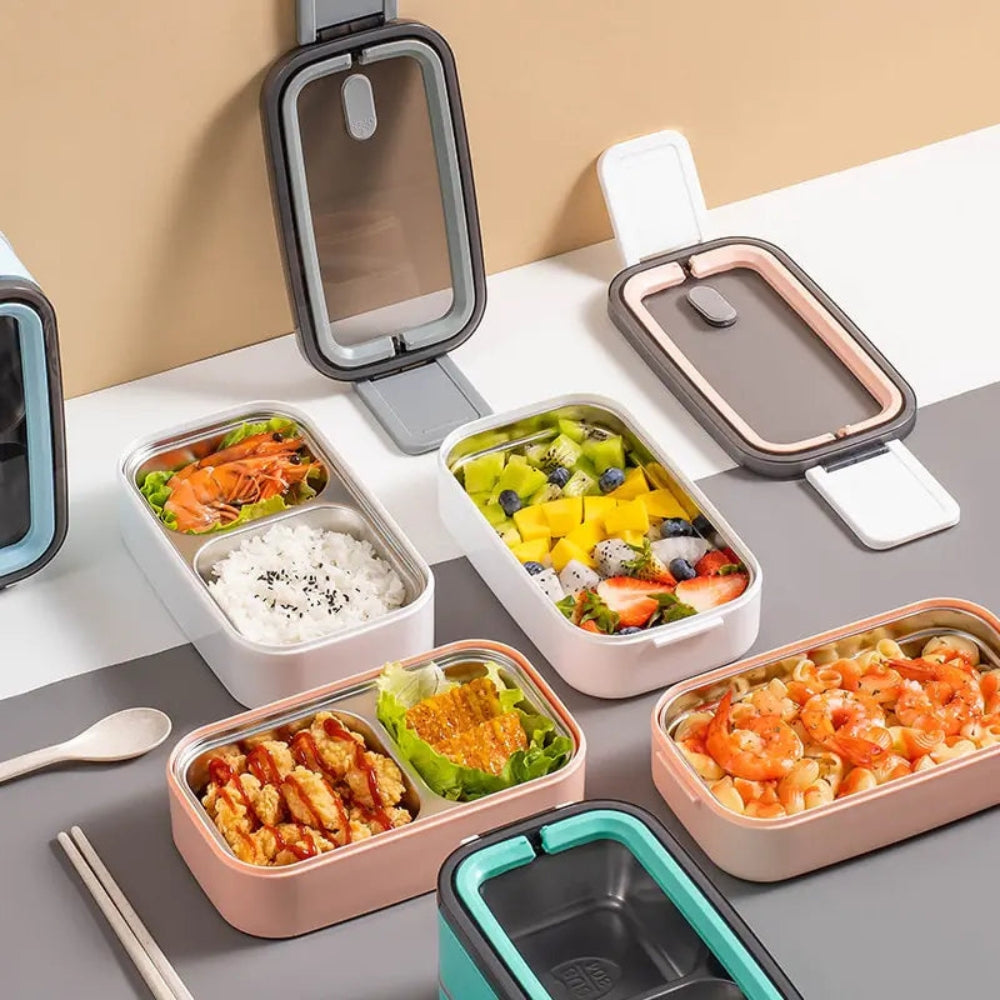 PackPal – Moderne Bento Lunchbox met compact gelaagd ontwerp met royale opbergruimte voor voedsel