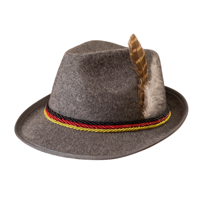 Bradley – Klassieke Oktoberfest Hoed met Traditioneel Decoratief Design