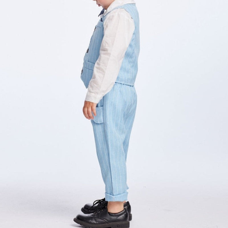 Jayden – Klassieke 3-delige set met mouwloos vest en casual broek