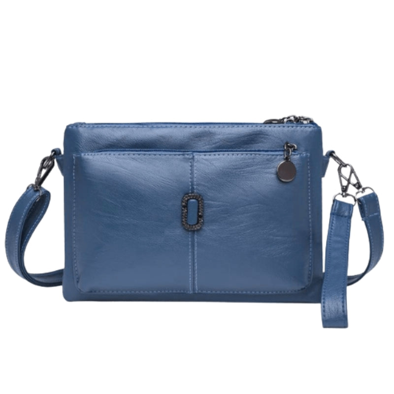 Delilah - Kleine Schoudertas met Ritszakken en Verstelbare Band