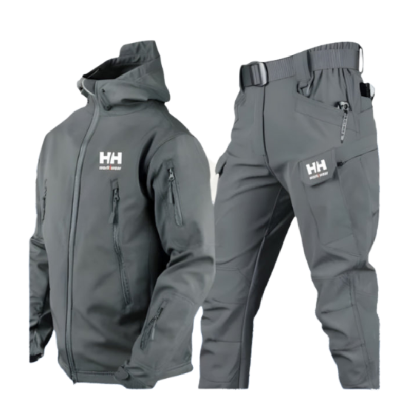 Marcus – Tweedelig Set met Jas en Broek met Rits en Zakken