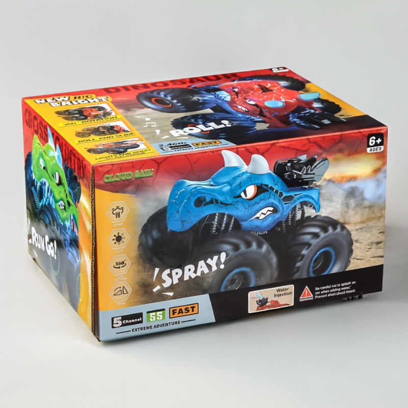 DinoBlaze – RC Monster Truck met LED-Lichten & Rook Effect