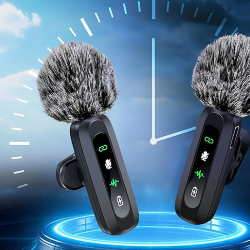 SoundClip – Draadloze Lavalier Microfoon met USB-C en iPhone Compatibiliteit