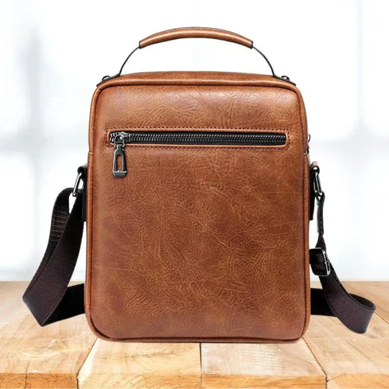 CarryEase - Stijlvolle Multi Pocket Schoudertas met Verstelbare Riem en Rits