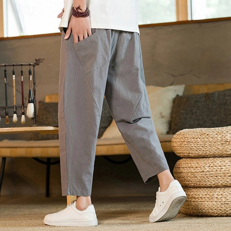 Rayan - Relaxed Fit broek met koord in de taille en taps toelopend enkelontwerp