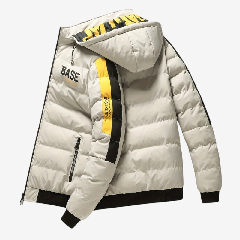 Camila – Dubbelzijdige jas met Lange Mouwen Verstelbare Capuchon en Ritssluiting