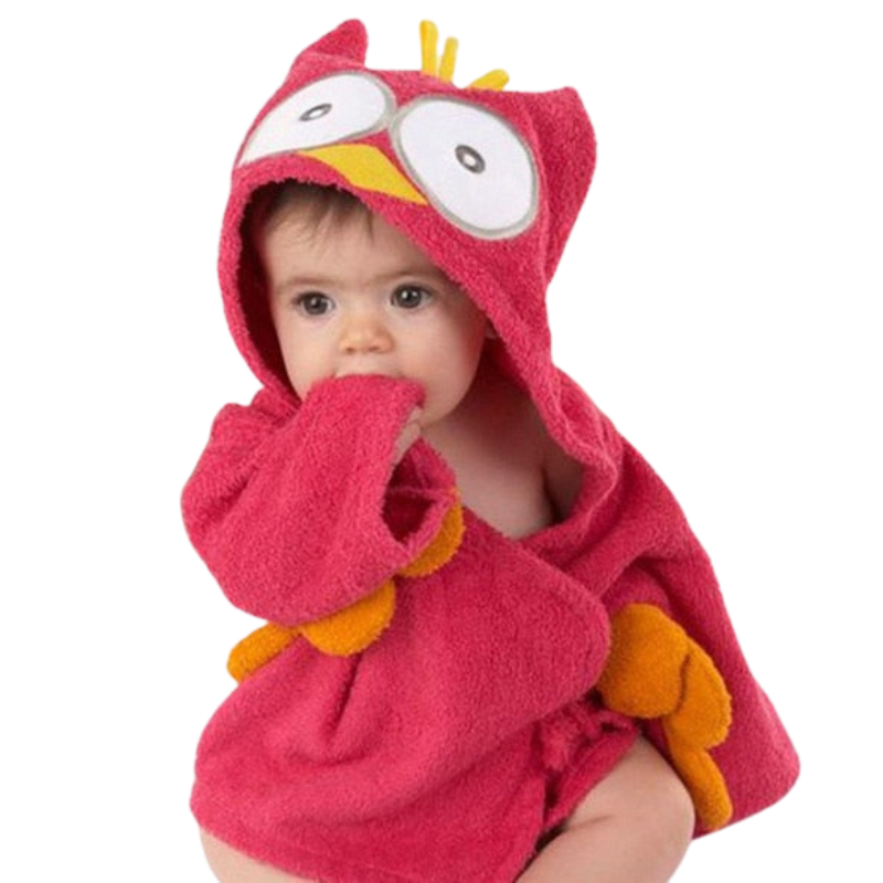 CuddleCub – Badcape met Dierenmotief voor Baby’s en Peuters