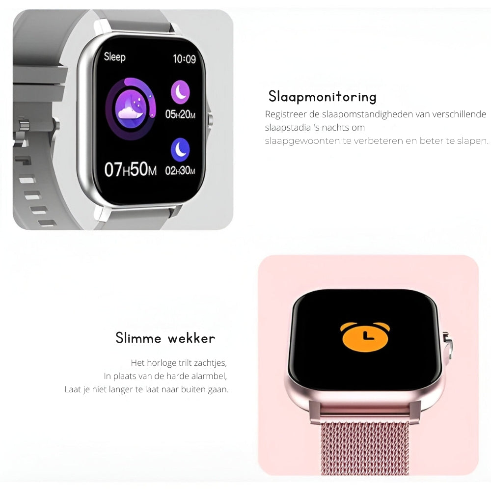 Gawande – Strak smartwatch met verstelbare band en soepel touchscreen