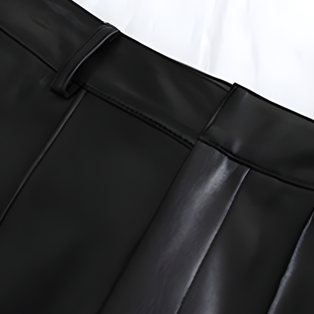 Nova - Broek met hoge taille en verborgen ritssluiting