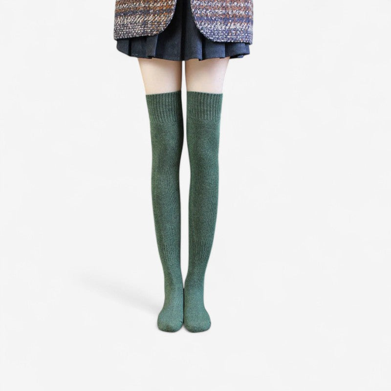 Celeste - Over de Knie Hoge Sokken met Naadloze Teen en Elastische Boord