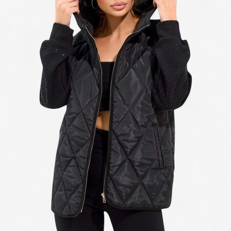 Zinora – Vest met Capuchon en Ritssluiting en Lange Mouwen