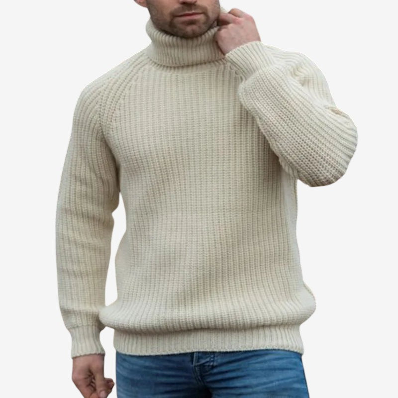 Samson - Lange Mouw Trui met Col en Geribbelde Details