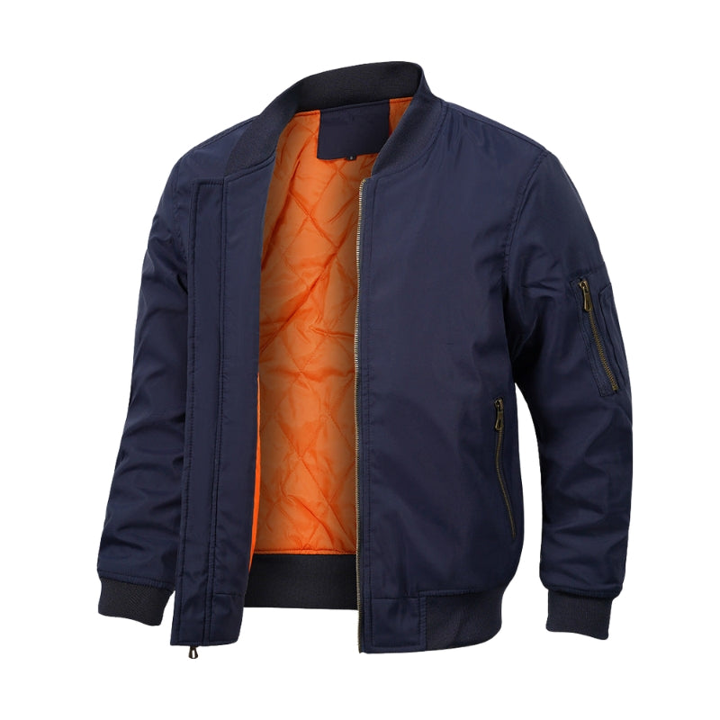 Carter – Lichtgewicht Bomberjack met Ritszakken en Lange Mouwen