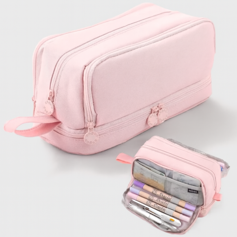 NoteBox – Dubbelgelaagde Canvas Pennenzak