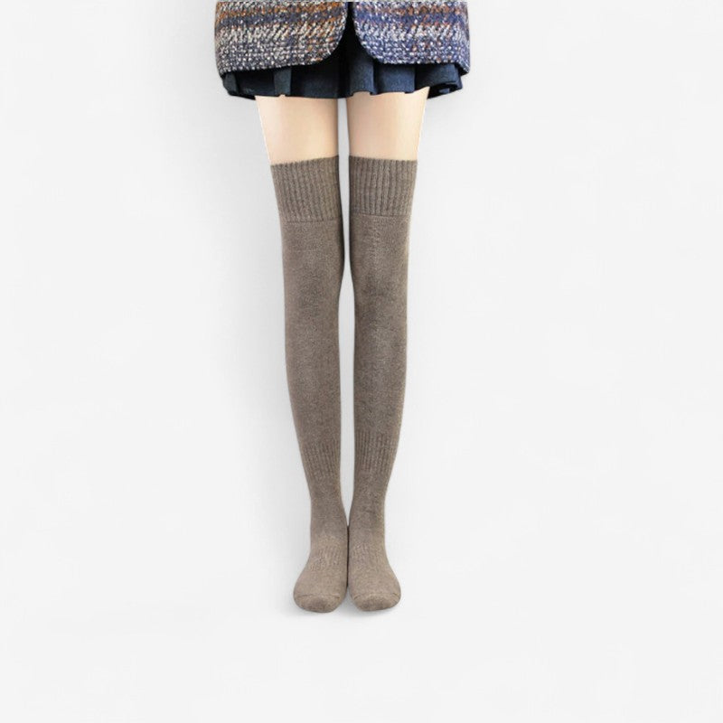 Celeste - Over de Knie Hoge Sokken met Naadloze Teen en Elastische Boord