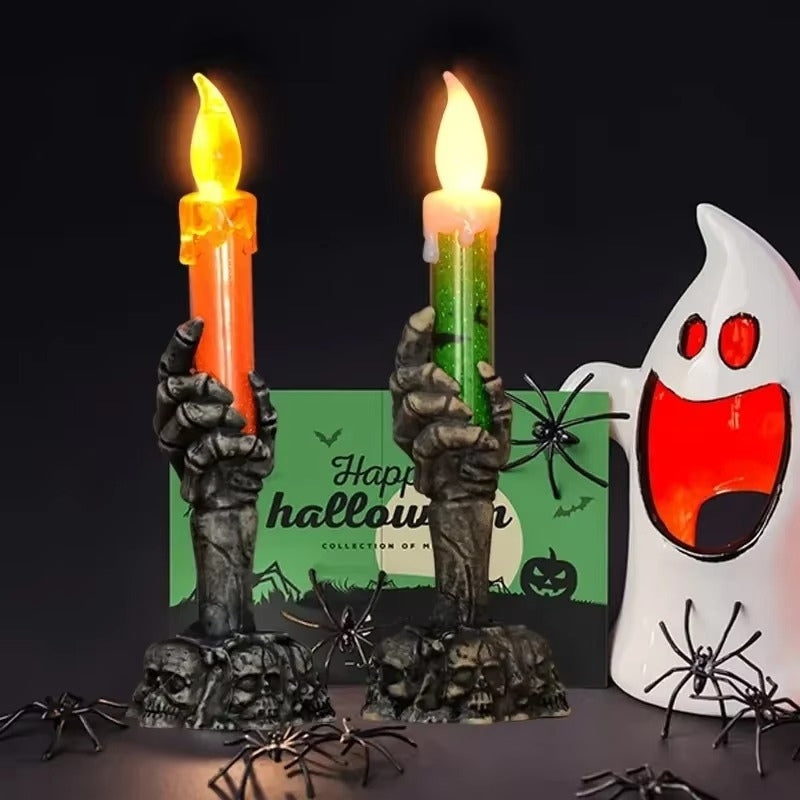 SpookHand – LED spookhand skeletkaars voor Halloween decoratie