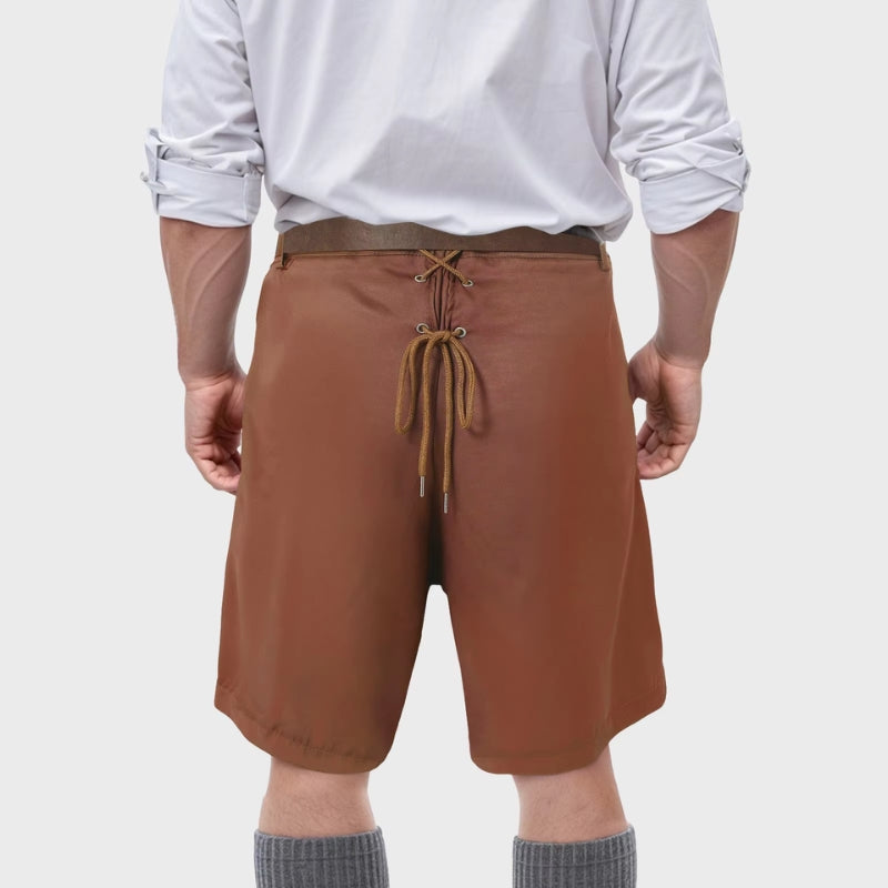 Thomas – Geborduurde Shorts met Bloemenmotief Riem en Zakken