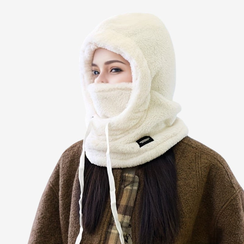 Isabella – Hoed met Capuchon Verstelbare Trekkoorden en Geïntegreerd Mondkapje