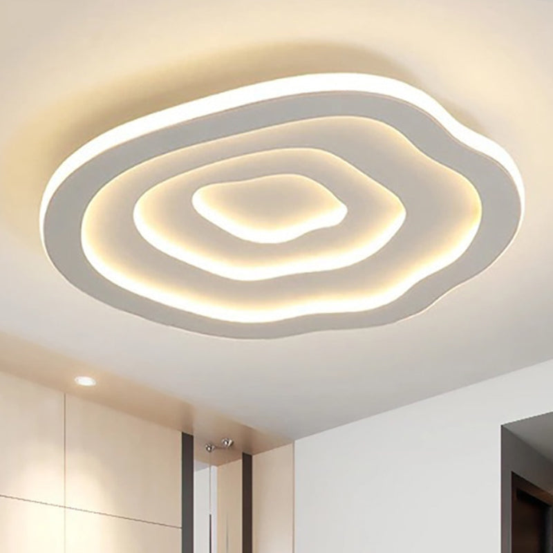 WaveGlow – Moderne Plafondlamp met Golfpatroon en Geïntegreerde LED