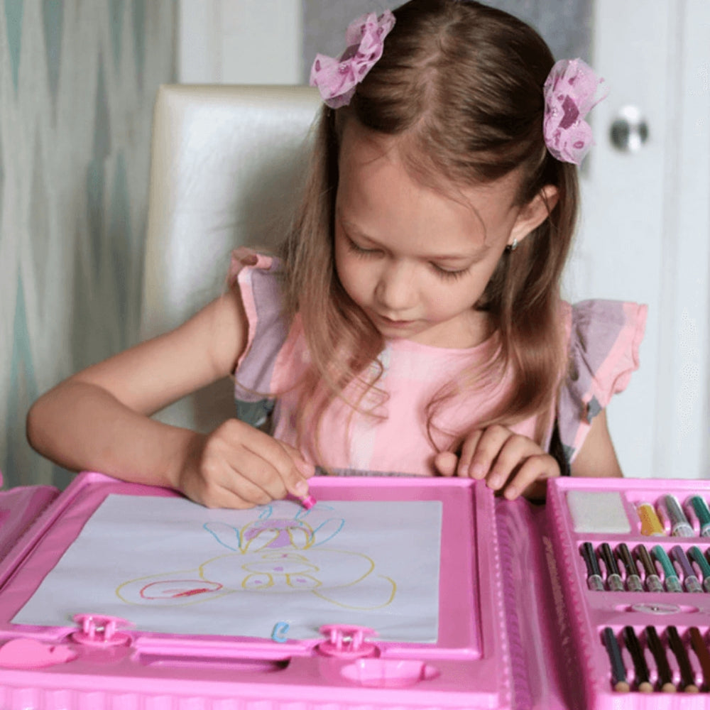 CraftiKidz – Complete tekenset van 208 stuks voor beginnende makers en jonge kunstenaars