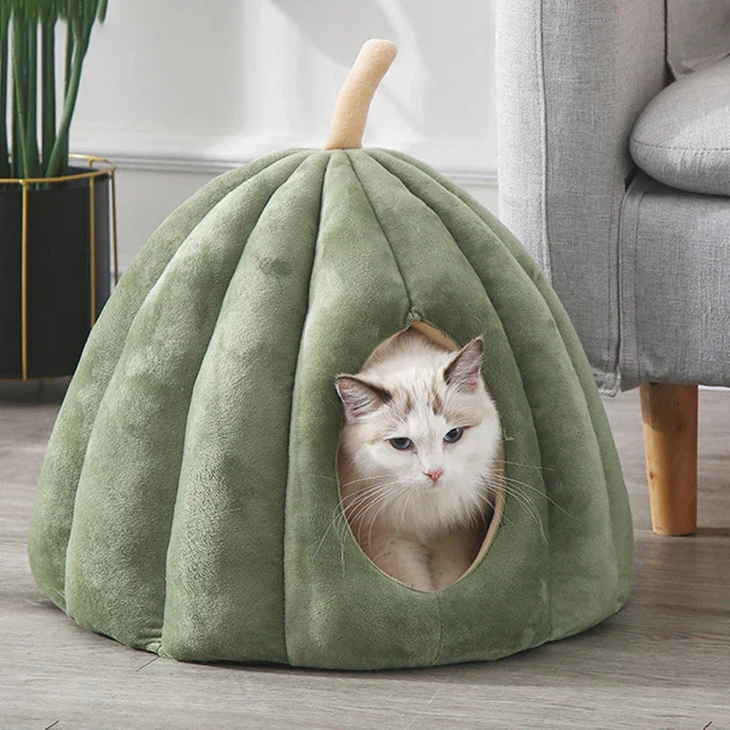 CozyPaw – Kattenhuis met Pompoen Inspiratie