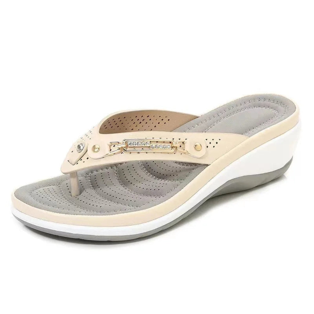 Sienna - Elegante Slipper met Voetsteun Schokabsorberende Zolen en Comfortabele Pasvorm