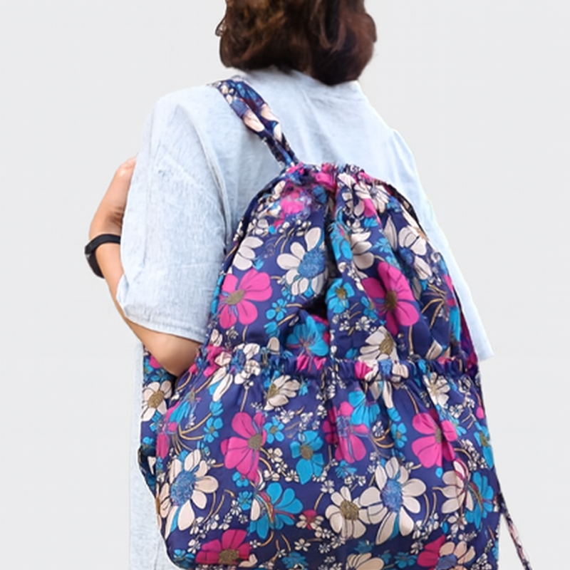 GeoPack – Drawstring Rugzak met Geometrisch Ontwerp
