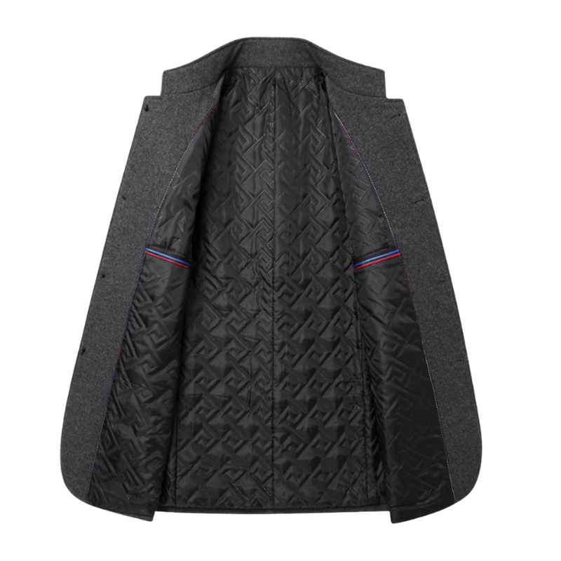 Edward – Blazer met lange mouwen knoopsluiting en voorzakken