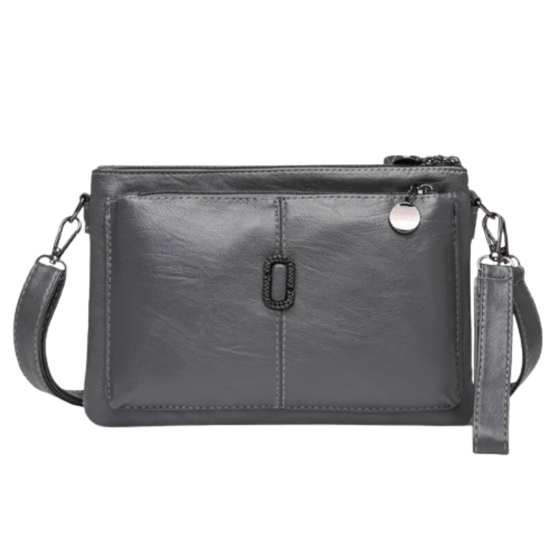 Delilah - Kleine Schoudertas met Ritszakken en Verstelbare Band